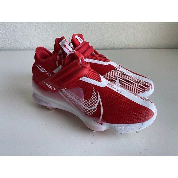 Nike Force Zoom Mike Trout 7 Baseball Cleats Red White CI3134-602 Men Size 13